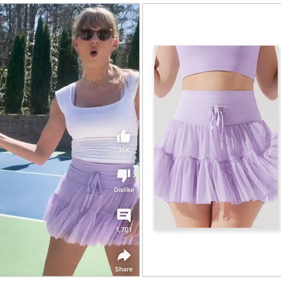 ASO Taylor Swift Popflex Pirouette Skirt in Digital Lavender - Picture 1 of 2
